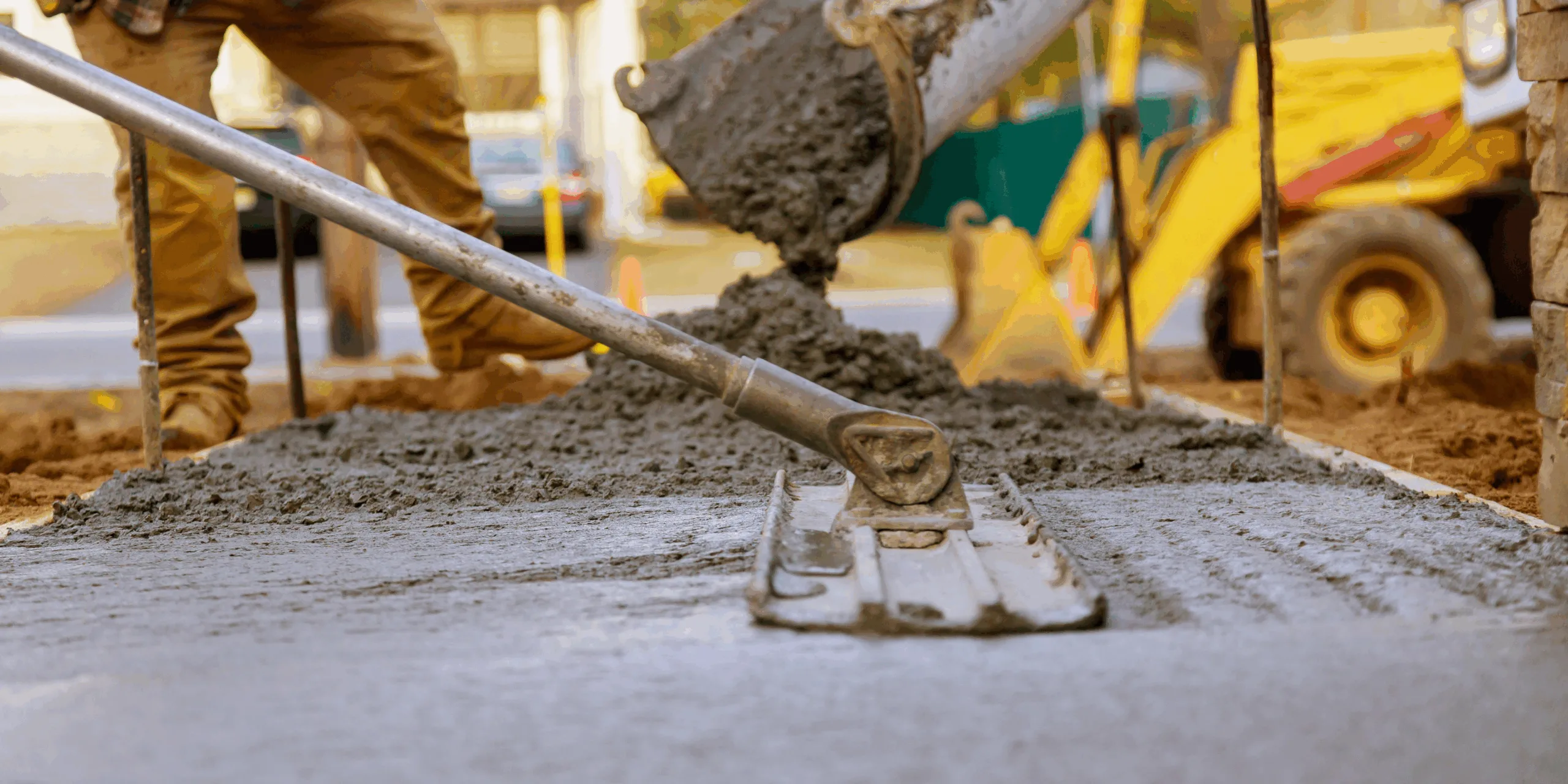 an image to show concrete mix production