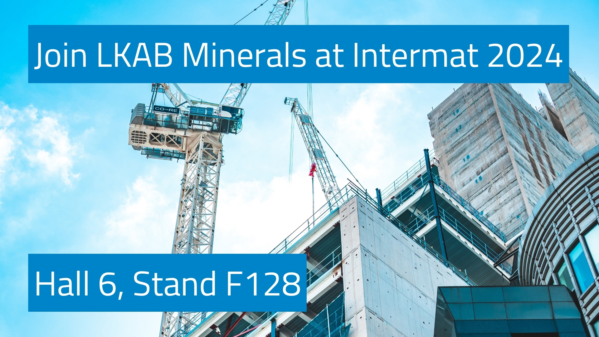 Join LKAB Minerals at Intermat in Hall 6 on Stand F128