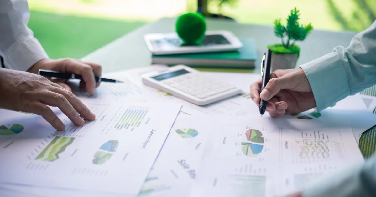 An image showing the planning of a green project