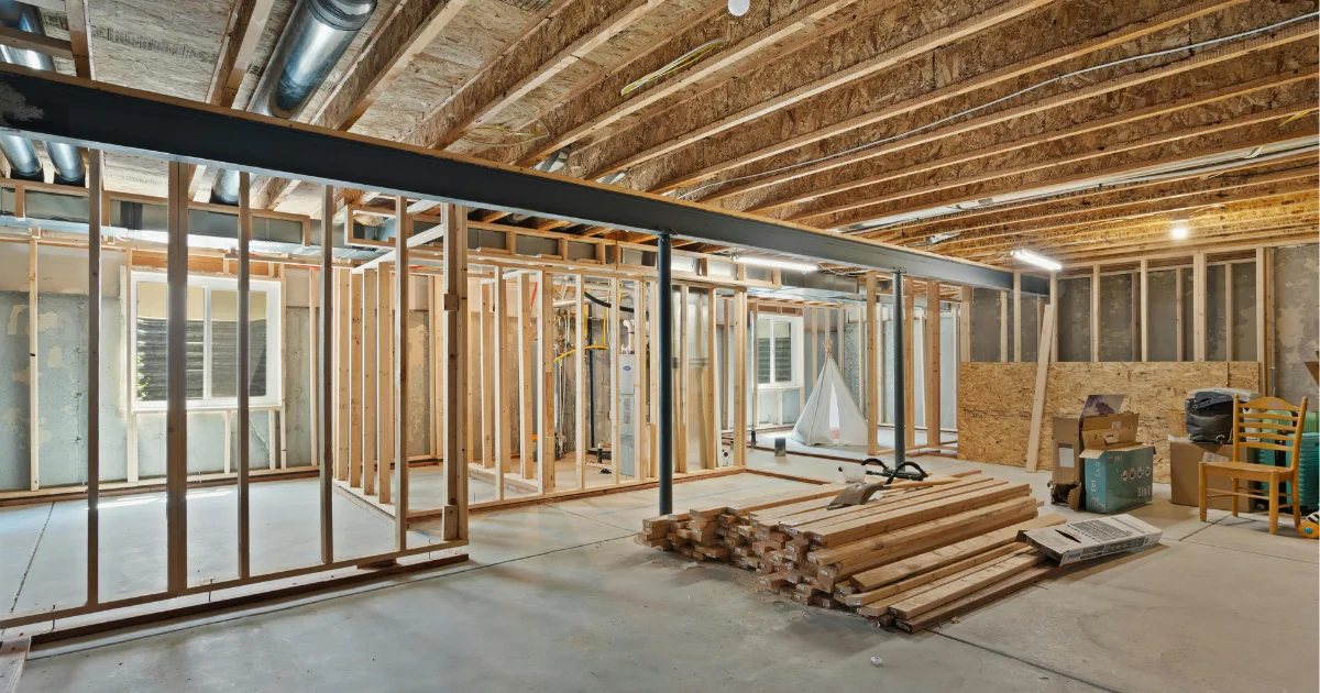 an image to show a building under construction