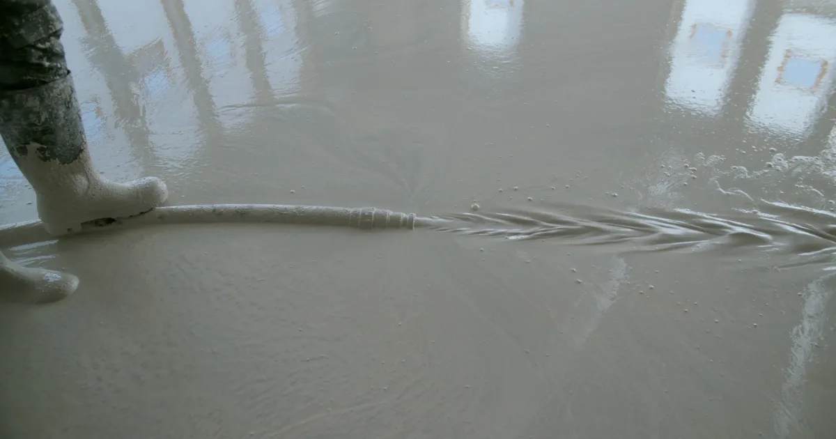 an image showing liquid floor screeds