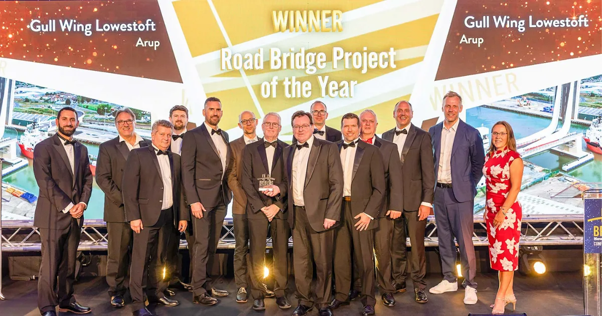 an image to show the team winning the design and construction award
