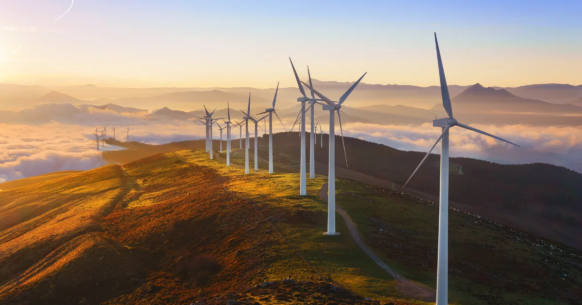 an image showing wind turbines