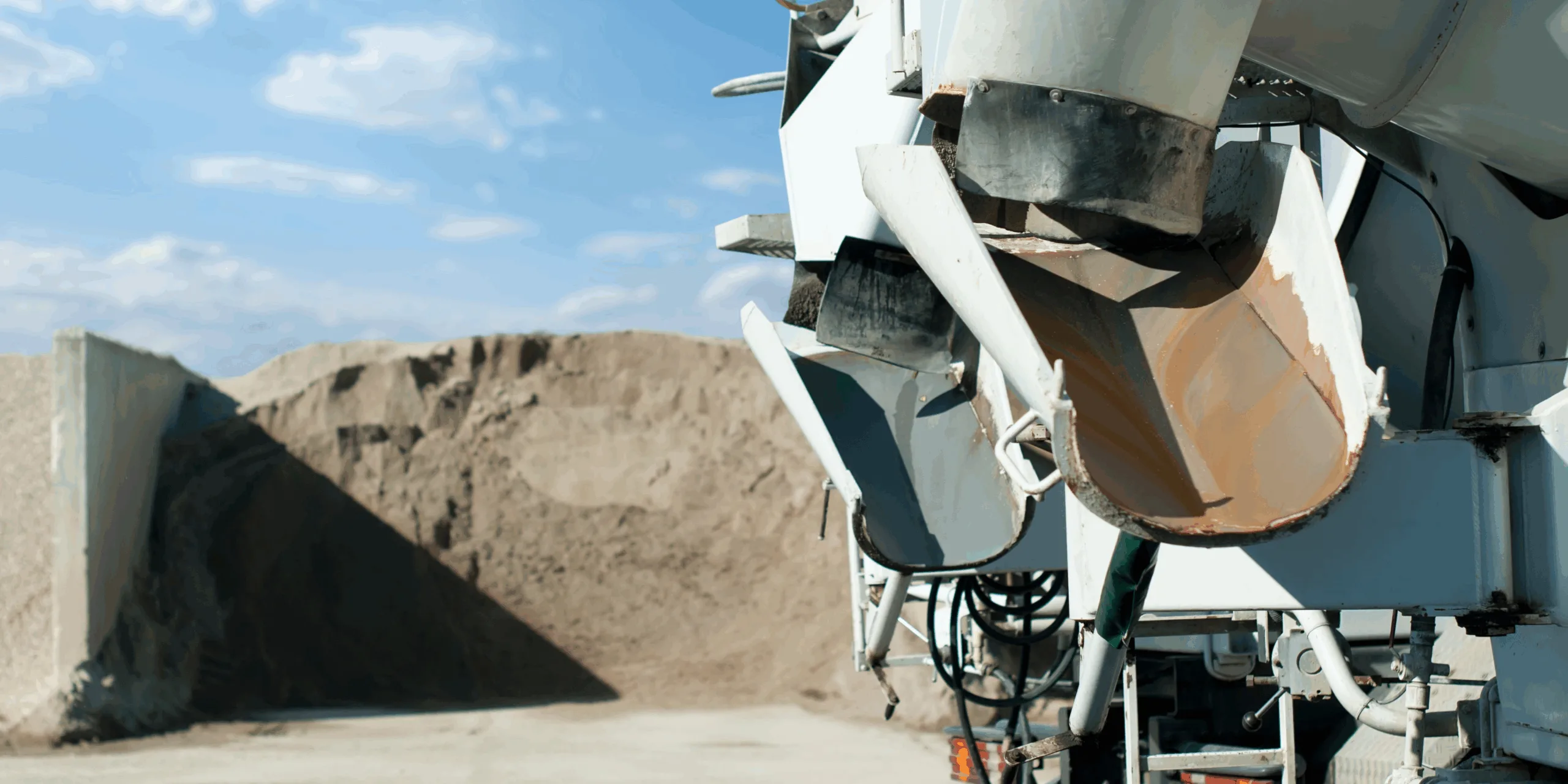 an image showing a cement truck