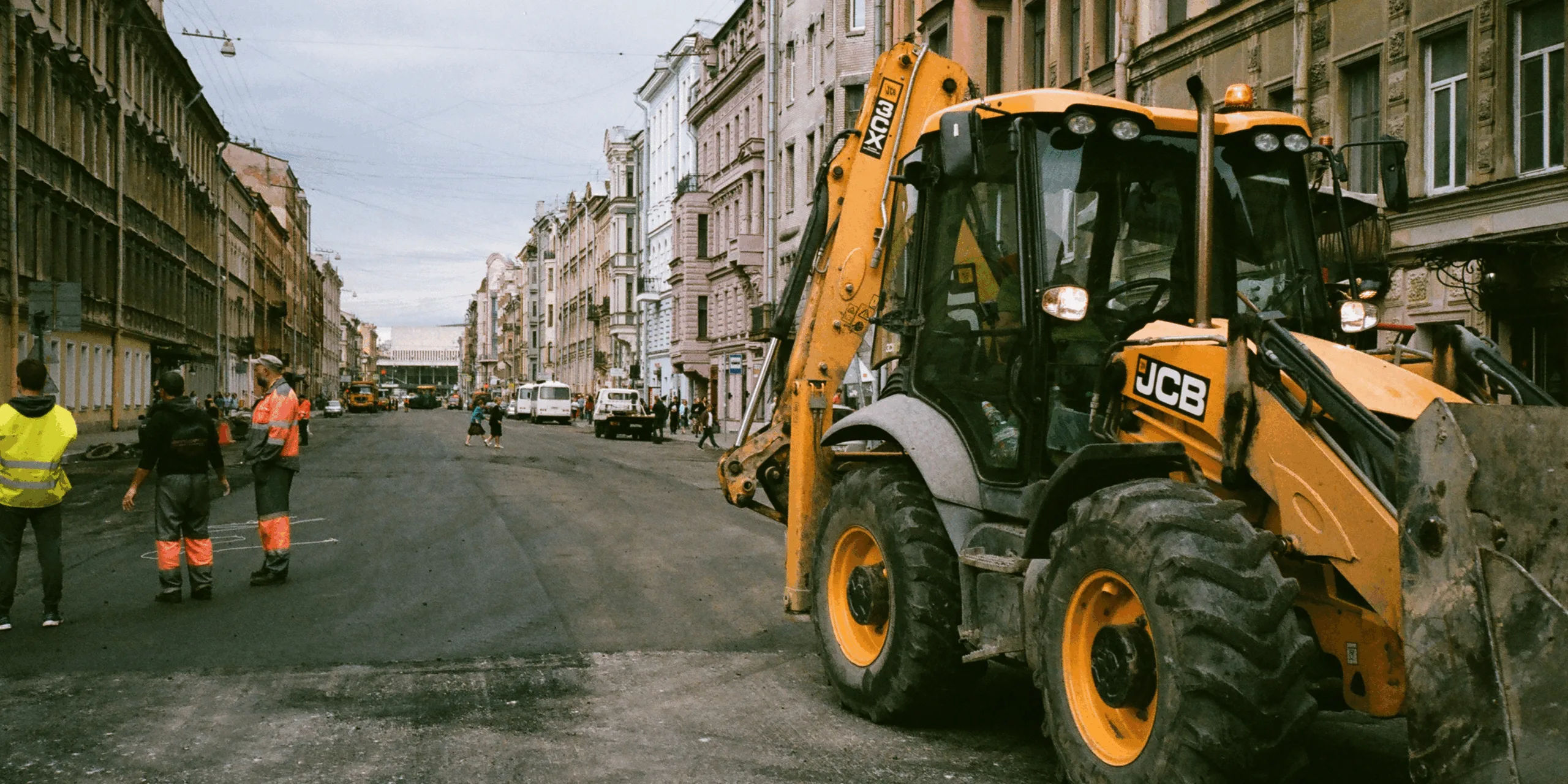 an image showing road surfacing and construction