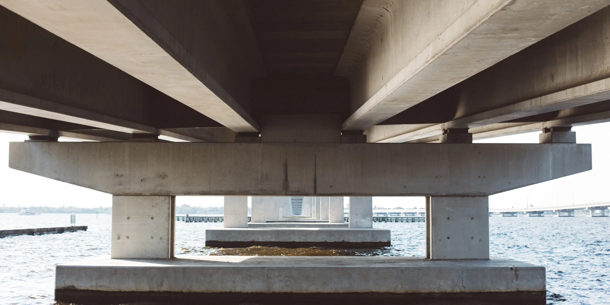 an image showing a concrete bridge