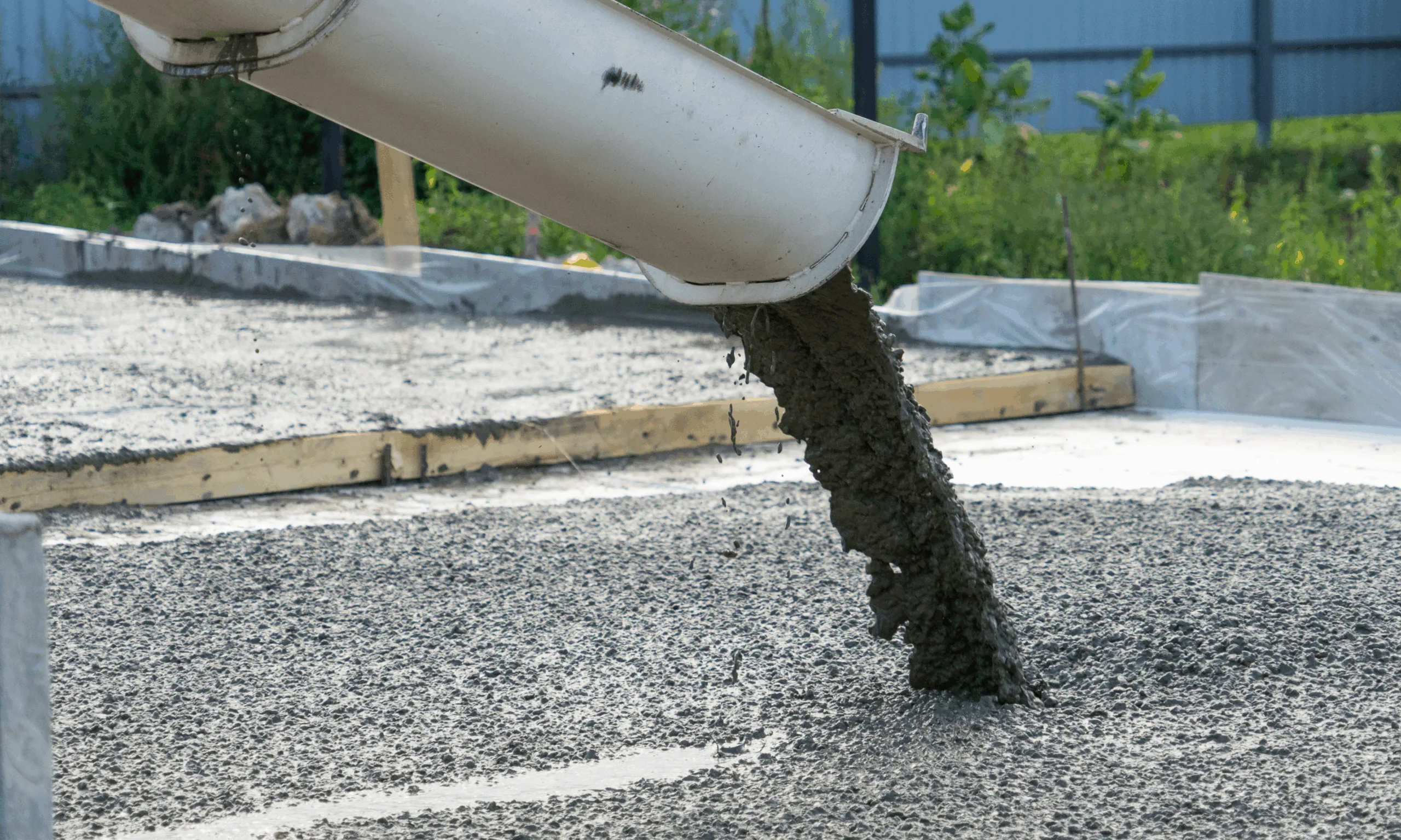 an image showing a concrete pour