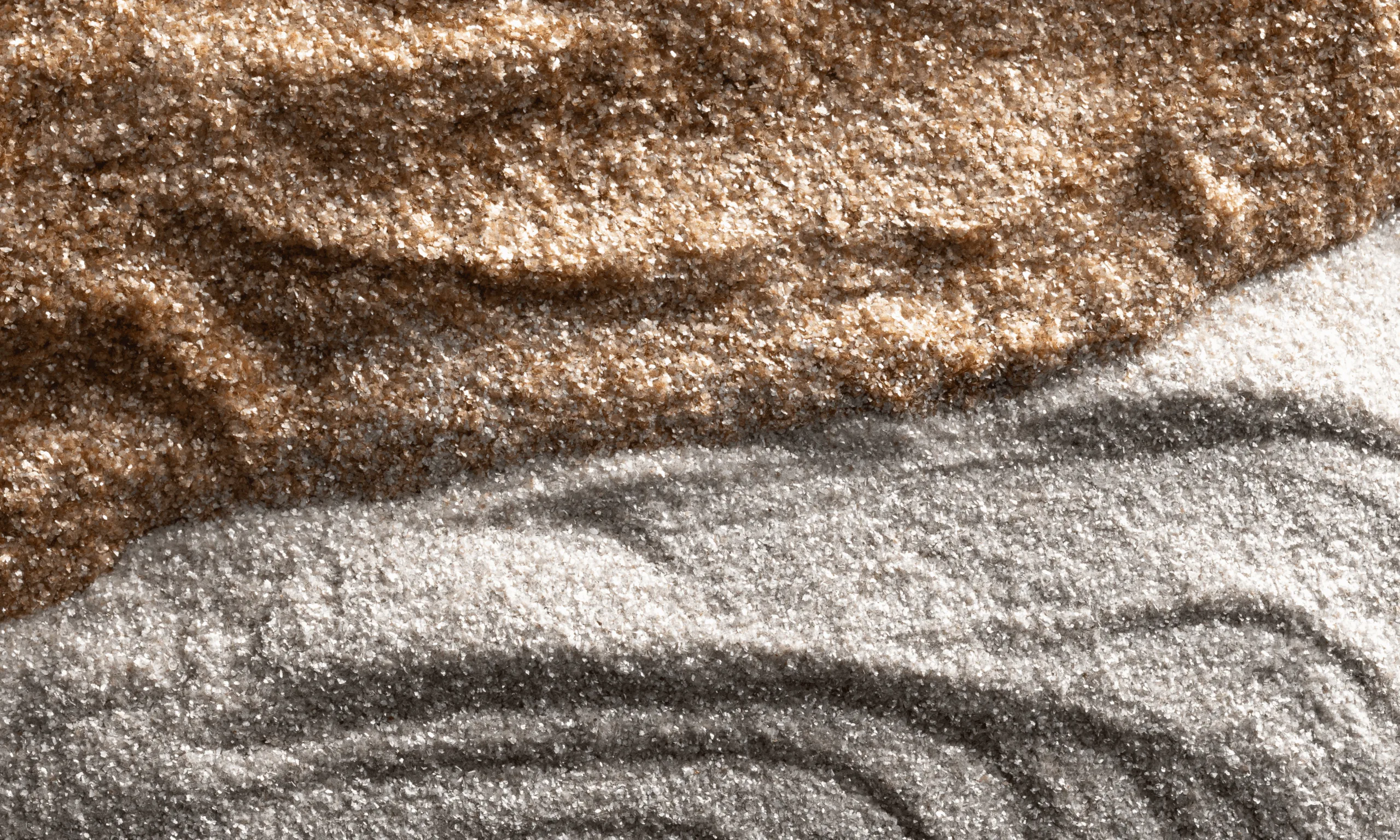 an image to show different grades of DekorFlake for decorative concrete trends