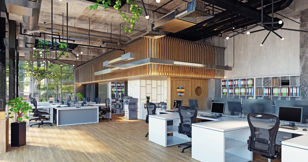 an image showing an interactive office