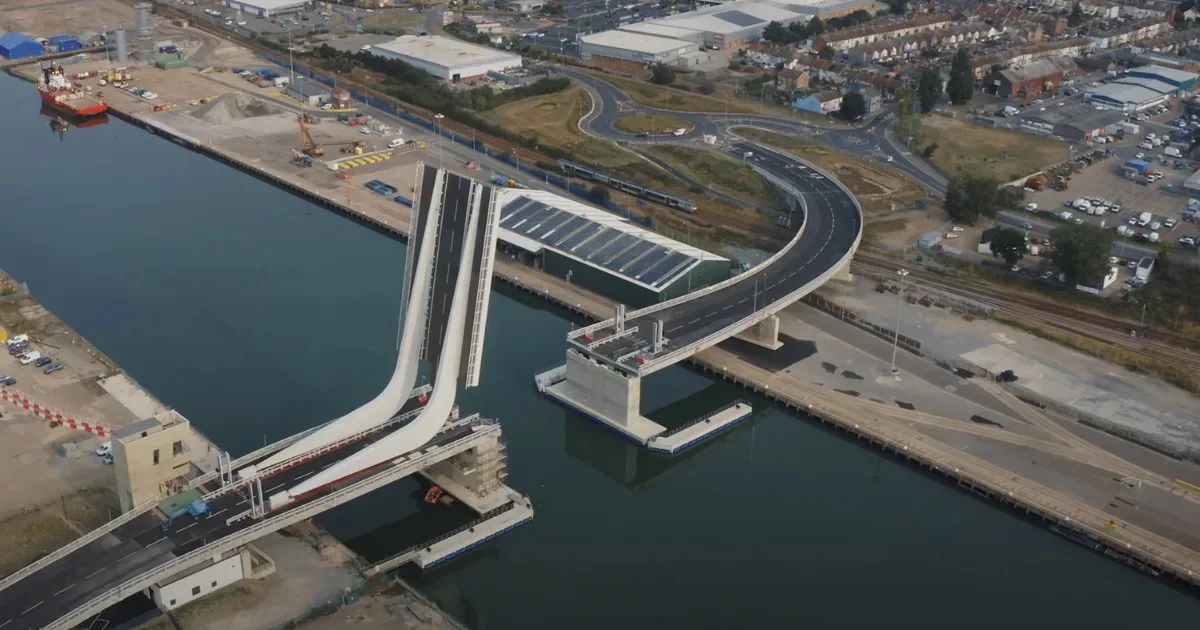an image showing high density aggregate for gull wing bridge