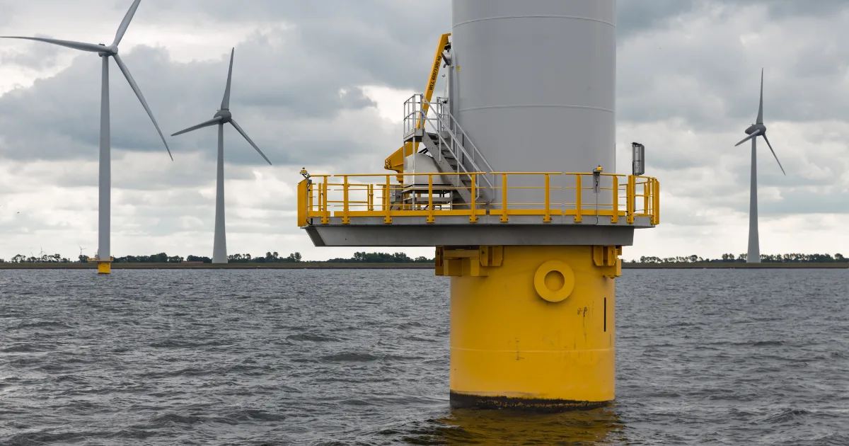 an image showing offshore wind foundations